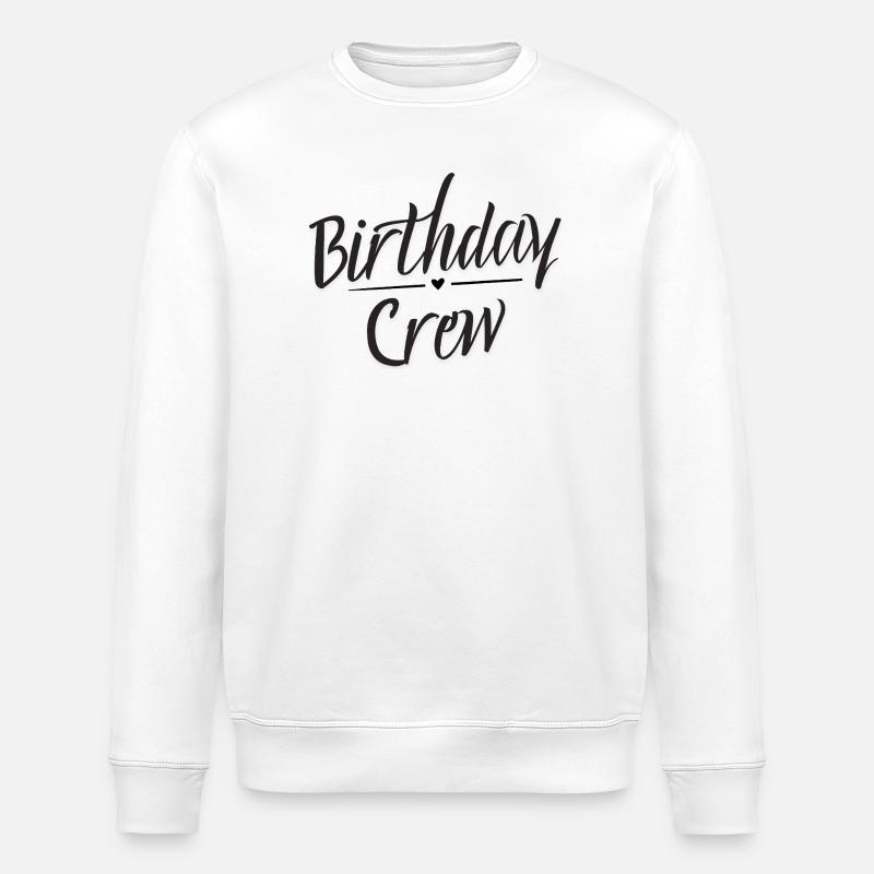 Birthday Crew - Stanley/Stella Unisex Bio-Sweatshirt ROLLER - Weiß