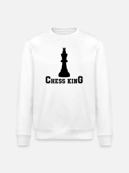 Chess King - Stanley/Stella ROLLER Unisex Organic Sweatshirt - white