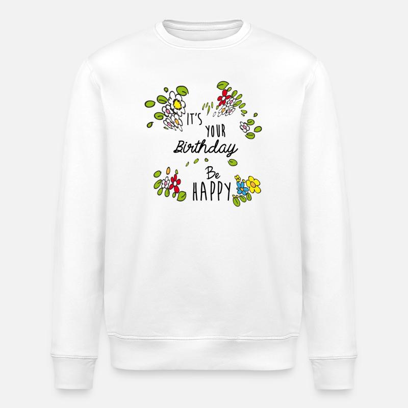 Anniversaire - Sweat bio ROLLER Stanley/Stella Unisexe - blanc