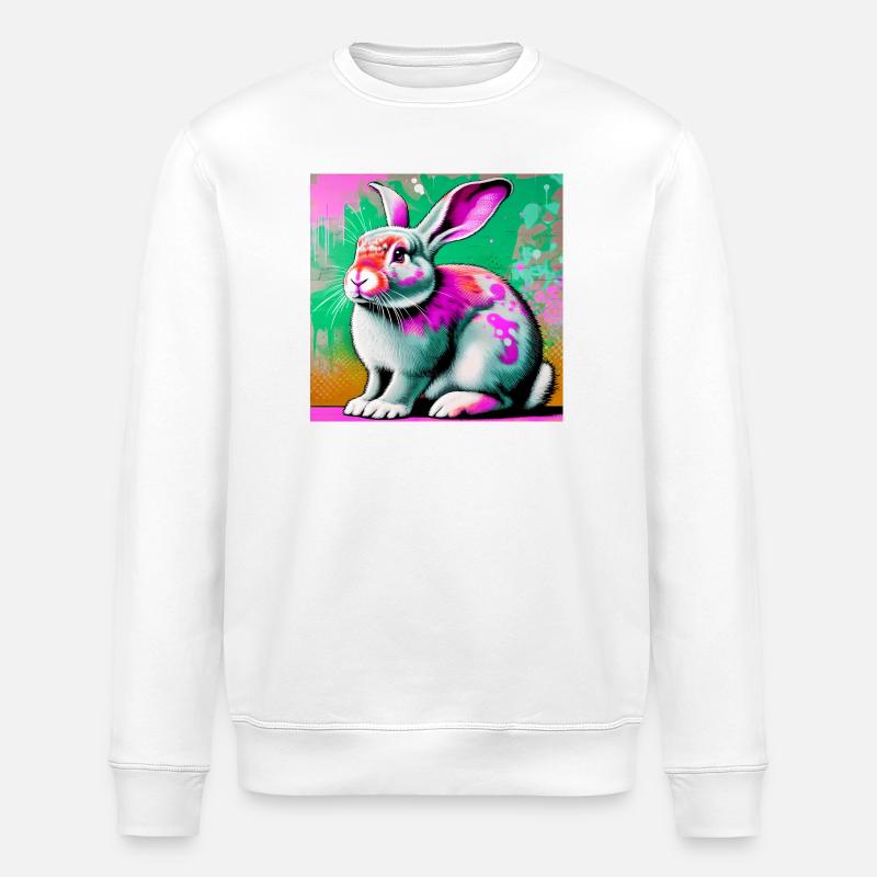 lapin - Sweat bio ROLLER Stanley/Stella Unisexe - blanc