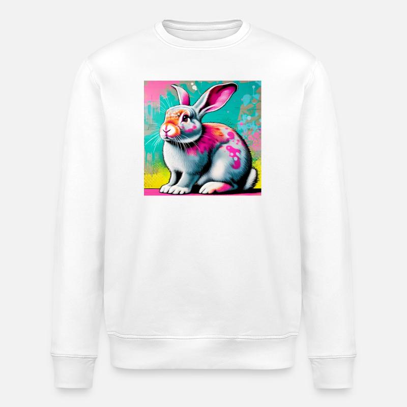 lapin - Sweat bio ROLLER Stanley/Stella Unisexe - blanc