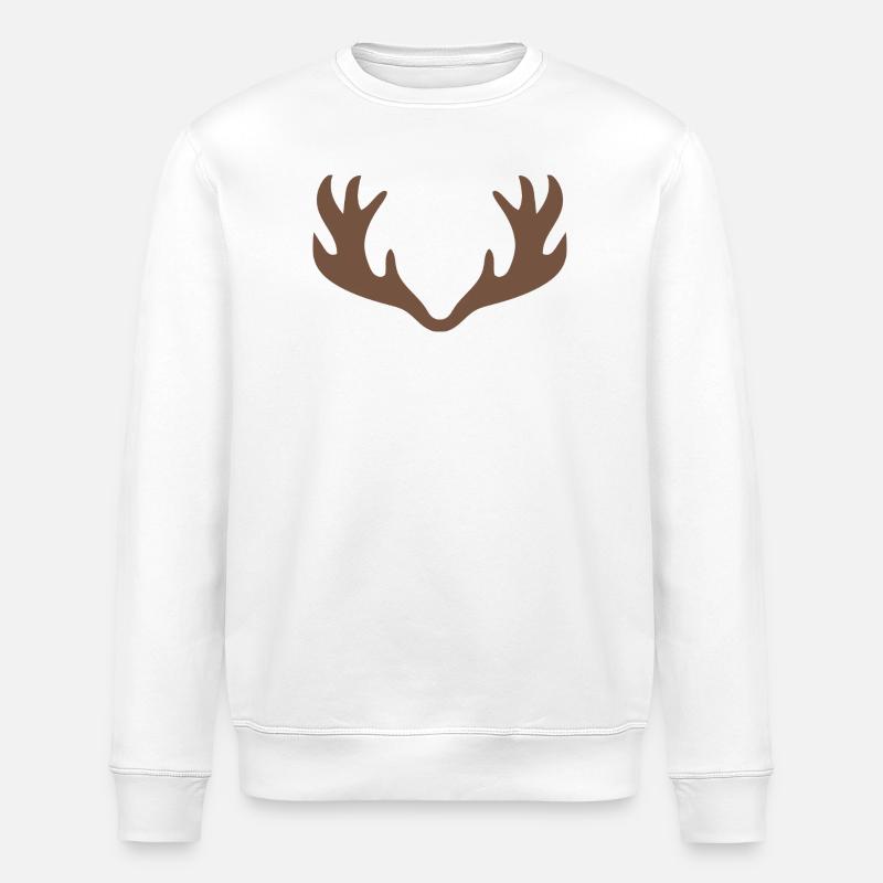 Bois de cerf - Sweat bio ROLLER Stanley/Stella Unisexe - blanc