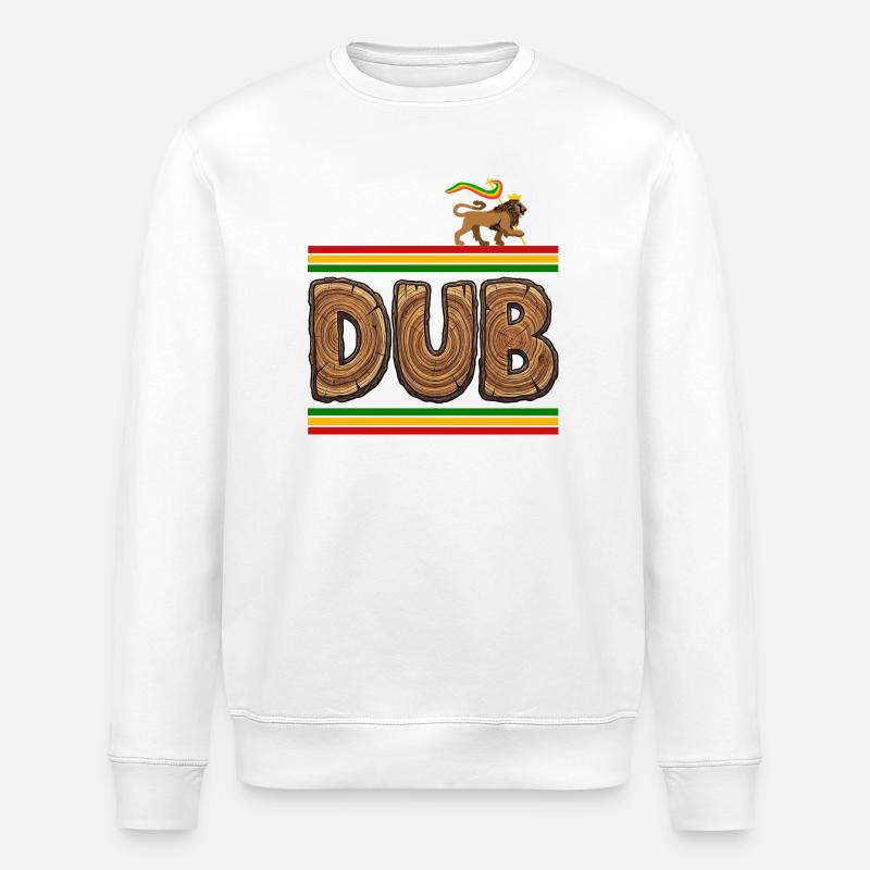 Dub Wood Reggae - Sweat bio ROLLER Stanley/Stella Unisexe - blanc
