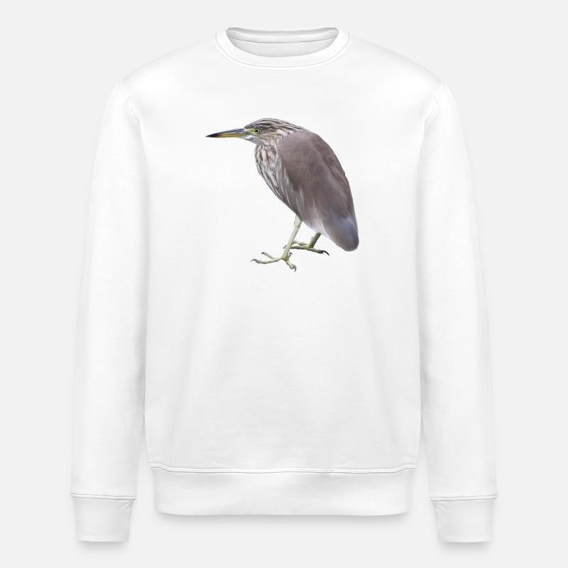 Bacchusreiher - Stanley/Stella Unisex Bio-Sweatshirt ROLLER - Weiß