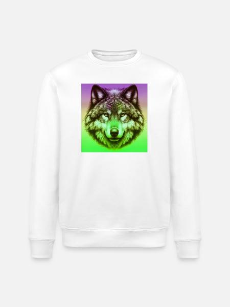 Wolf - Stanley/Stella ROLLER Unisex Organic Sweatshirt - white