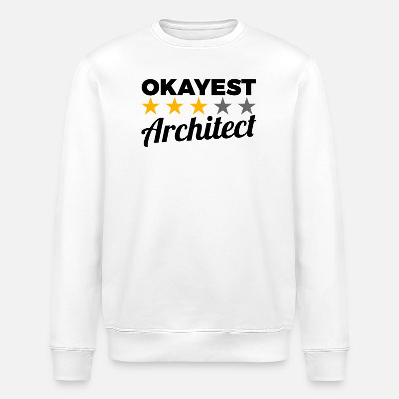 Ordinary architect - Stanley/Stella ROLLER Unisex Organic Sweatshirt - white