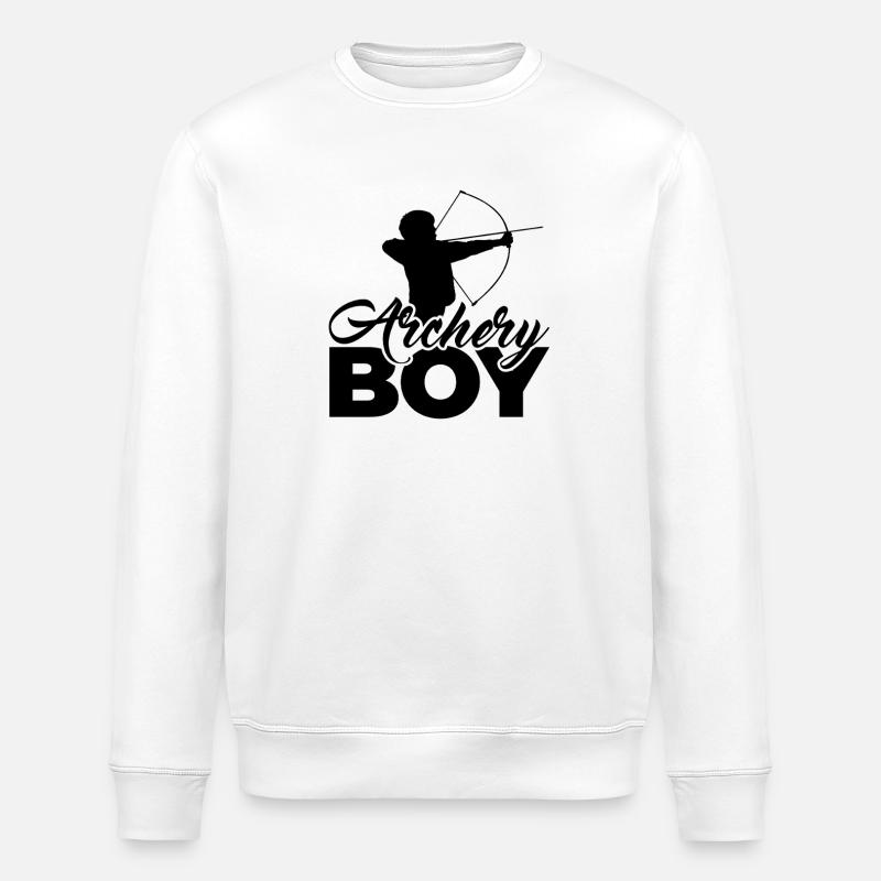 Garçon tireur à l’arc - Sweat bio ROLLER Stanley/Stella Unisexe - blanc