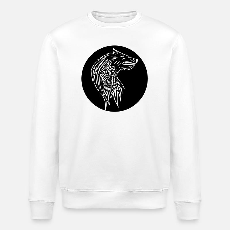 Wolf - Stanley/Stella Unisex Bio-Sweatshirt ROLLER - Weiß