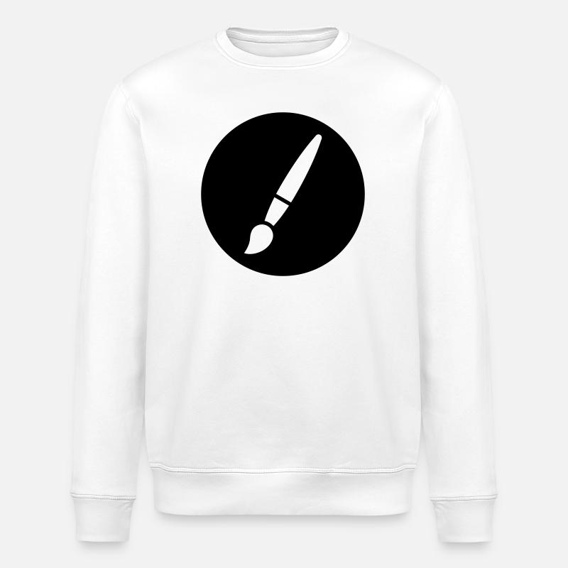 Pinsel, Malerei, Kunst Symbol - Stanley/Stella Unisex Bio-Sweatshirt ROLLER - Weiß