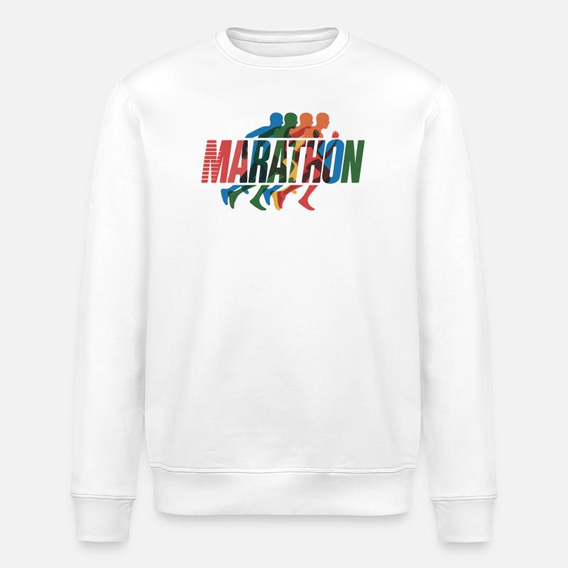 Marathon Farbenlauf - Stanley/Stella Unisex Bio-Sweatshirt ROLLER - Weiß