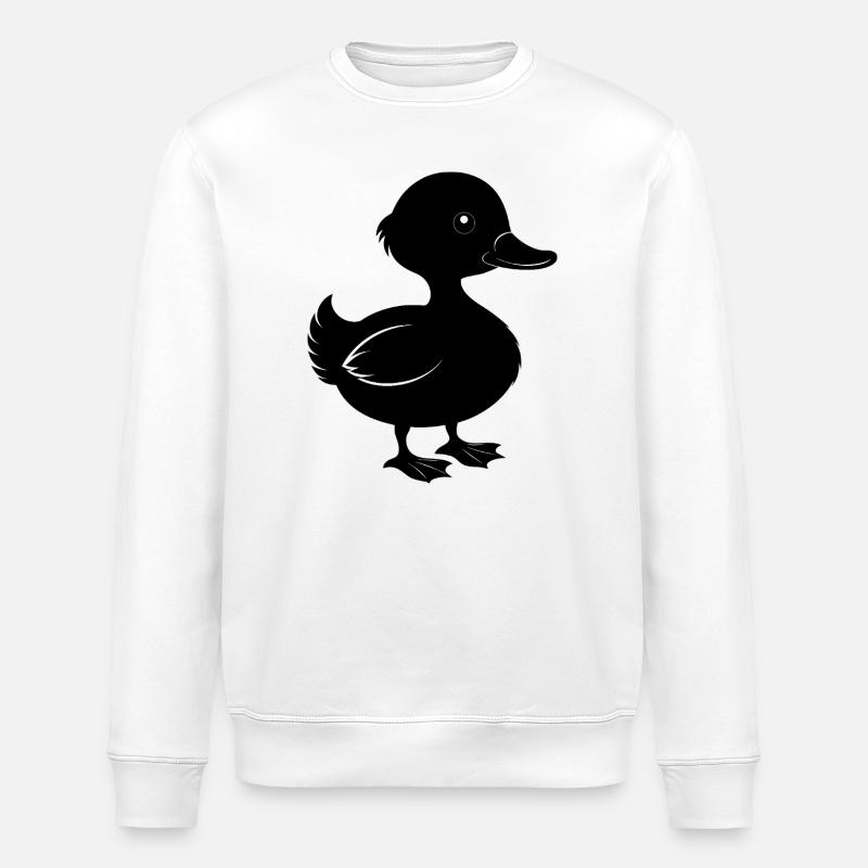 Petit canard - Sweat bio ROLLER Stanley/Stella Unisexe - blanc