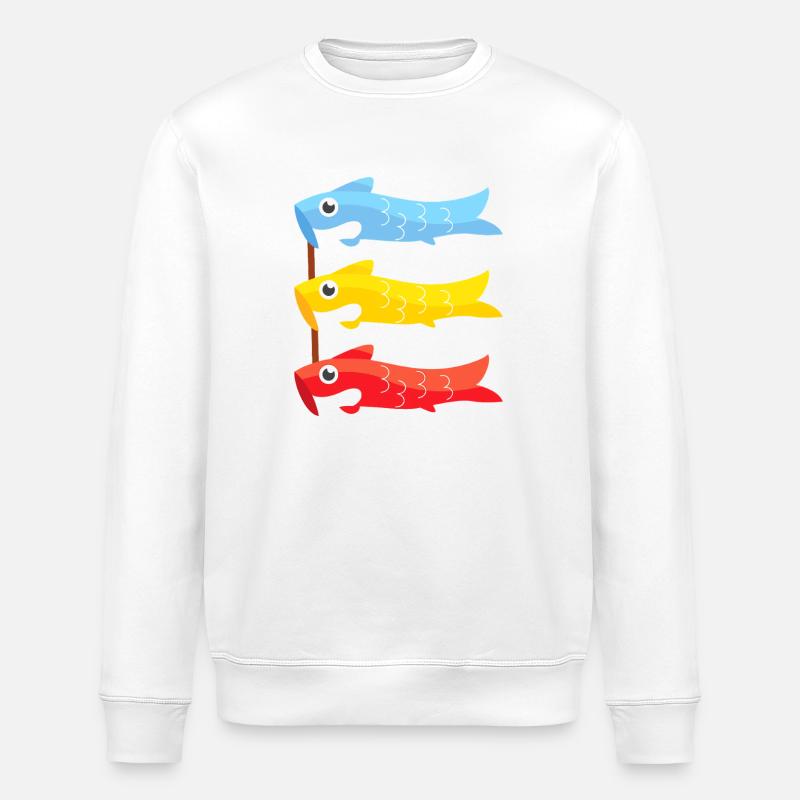 Koinobori Carp Flags Trio - Sweat bio ROLLER Stanley/Stella Unisexe - blanc