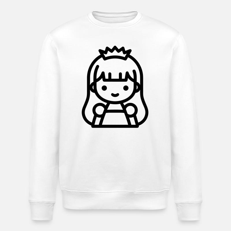 Prinzessin - Stanley/Stella Unisex Bio-Sweatshirt ROLLER - Weiß