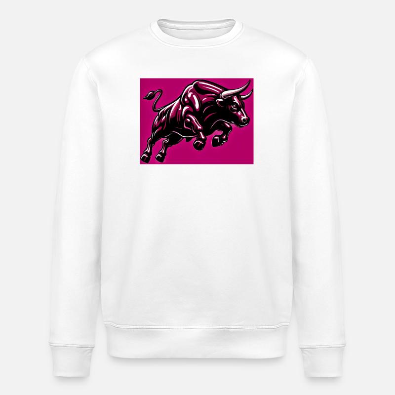 Stier - Stanley/Stella Unisex Bio-Sweatshirt ROLLER - Weiß