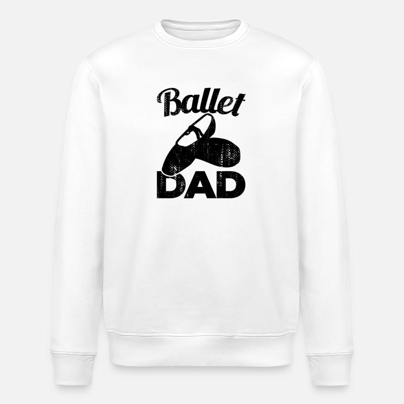 Papa de ballet - Sweat bio ROLLER Stanley/Stella Unisexe - blanc