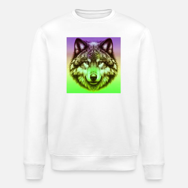 Loup - Sweat bio ROLLER Stanley/Stella Unisexe - blanc