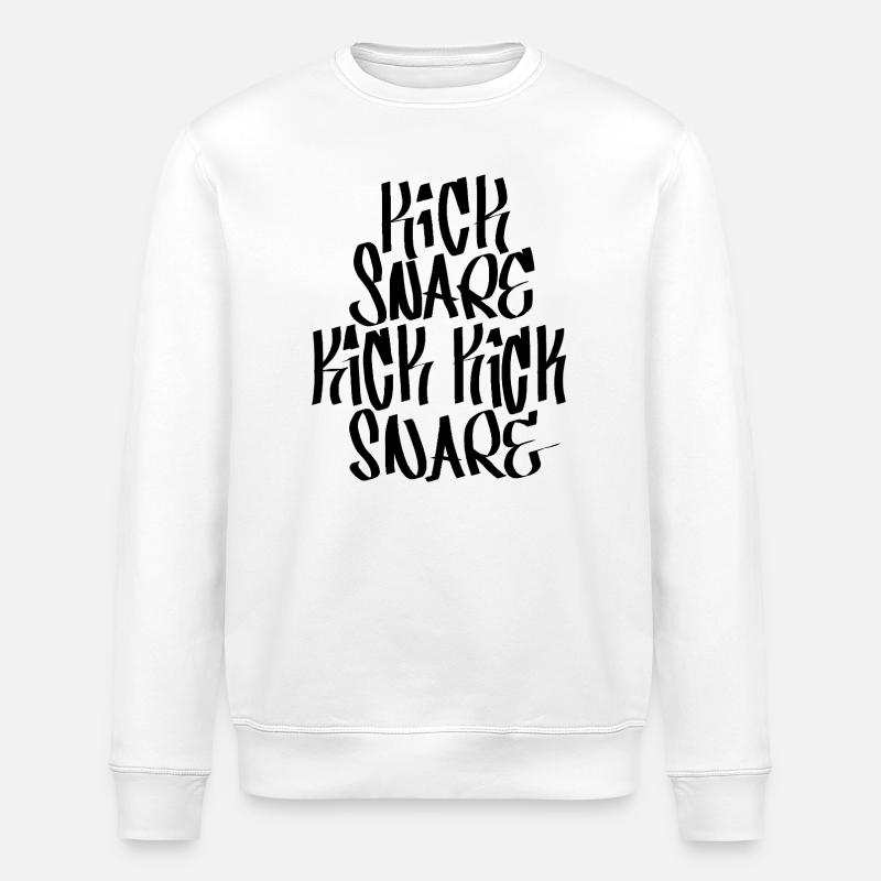 Beats hip-hop classiques - Sweat bio ROLLER Stanley/Stella Unisexe - blanc