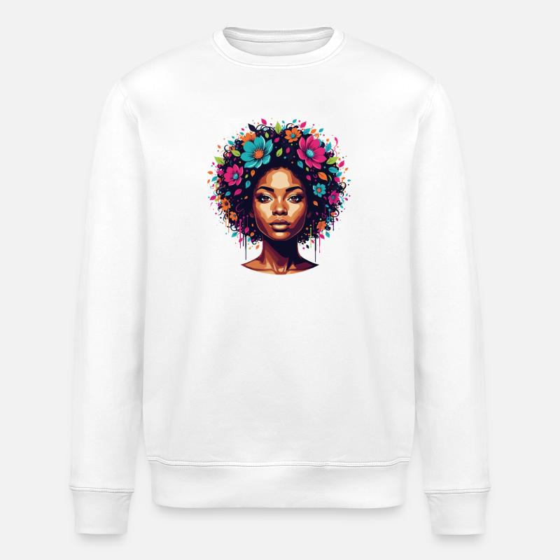 Corolla Portrait - Stanley/Stella ROLLER Unisex Organic Sweatshirt - white