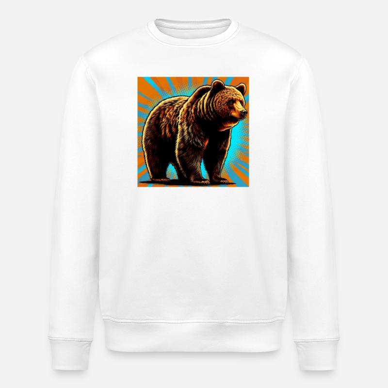 ours - Sweat bio ROLLER Stanley/Stella Unisexe - blanc