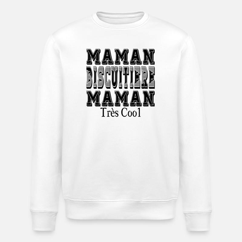 Maman Biscuitière Maman Très Cool - Sweat bio ROLLER Stanley/Stella Unisexe - blanc
