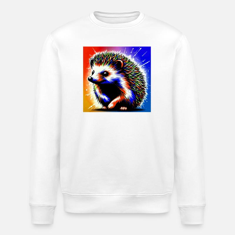 hérisson - Sweat bio ROLLER Stanley/Stella Unisexe - blanc