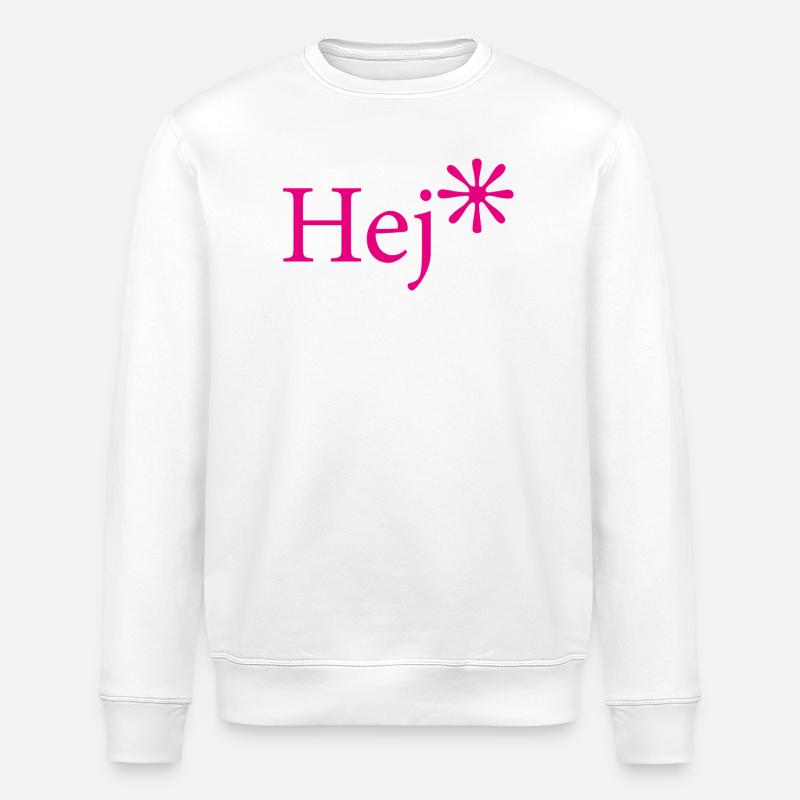 Hej Pink Sternchen Gruß - Stanley/Stella Unisex Bio-Sweatshirt ROLLER - Weiß