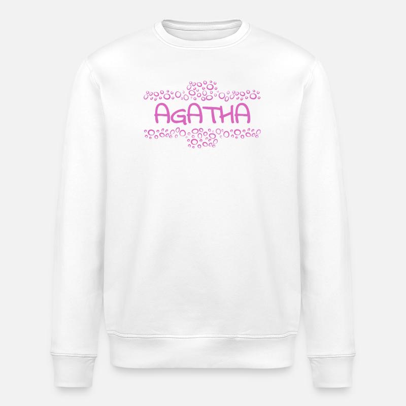 Agatha als Baby - Stanley/Stella Unisex Bio-Sweatshirt ROLLER - Weiß