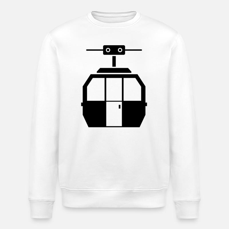Cable car - Stanley/Stella ROLLER Unisex Organic Sweatshirt - white