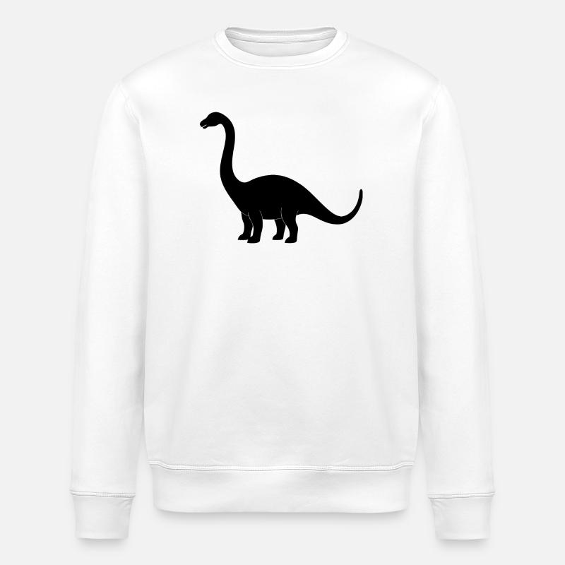 Brontosaurus - Stanley/Stella Unisex Bio-Sweatshirt ROLLER - Weiß