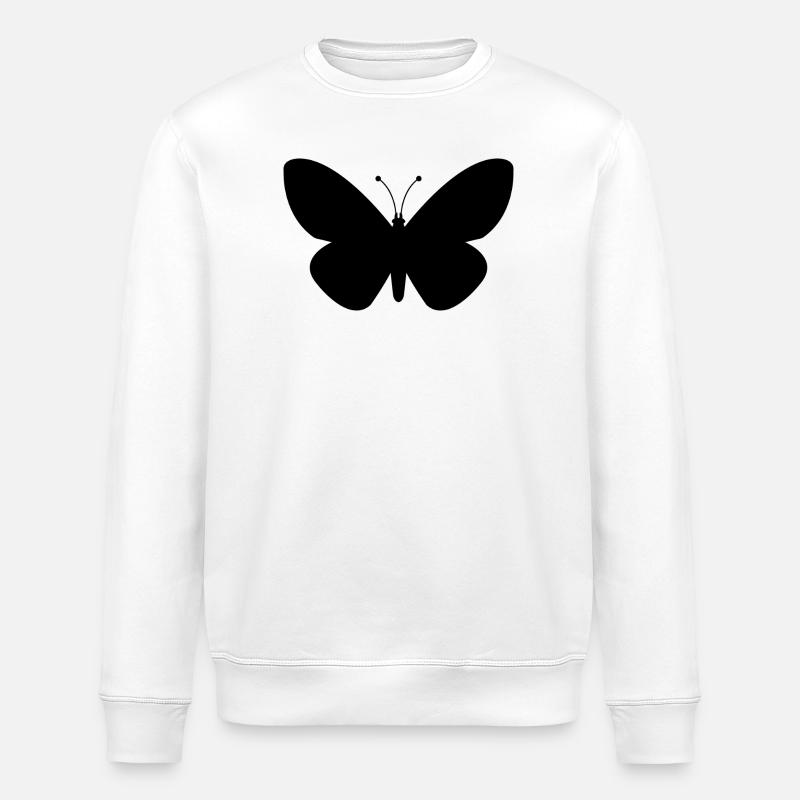 Papillon - Sweat bio ROLLER Stanley/Stella Unisexe - blanc