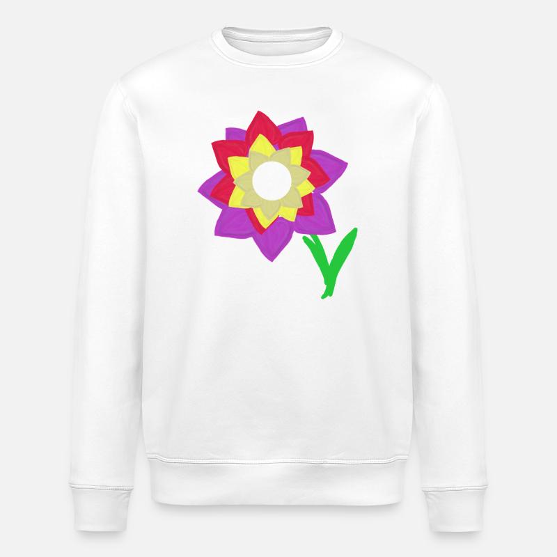 Illustration florale Fleurs Enfants Enfants - Sweat bio ROLLER Stanley/Stella Unisexe - blanc