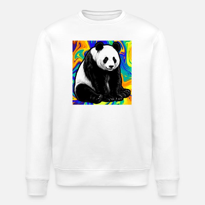 panda - Sweat bio ROLLER Stanley/Stella Unisexe - blanc