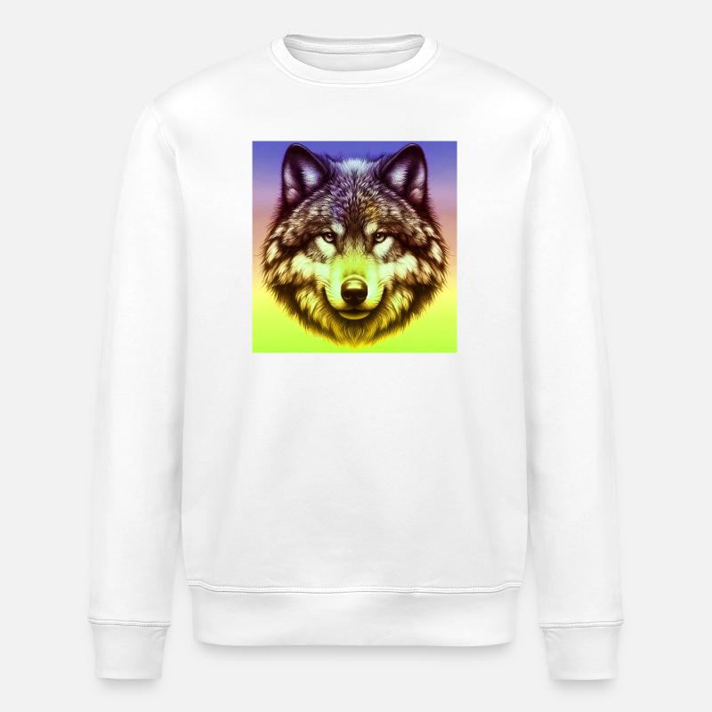 Wolf - Stanley/Stella Unisex Bio-Sweatshirt ROLLER - Weiß