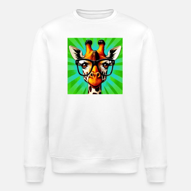 girafe - Sweat bio ROLLER Stanley/Stella Unisexe - blanc