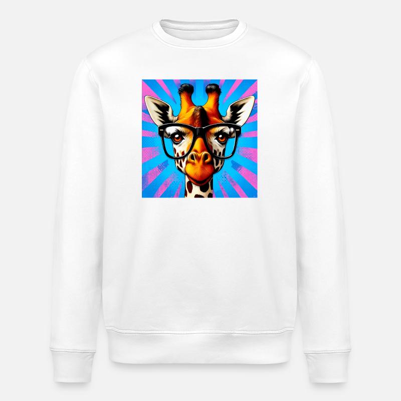 Giraffe - Stanley/Stella Unisex Bio-Sweatshirt ROLLER - Weiß