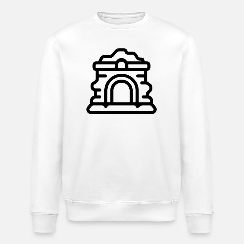 ruins - Stanley/Stella ROLLER Unisex Organic Sweatshirt - white