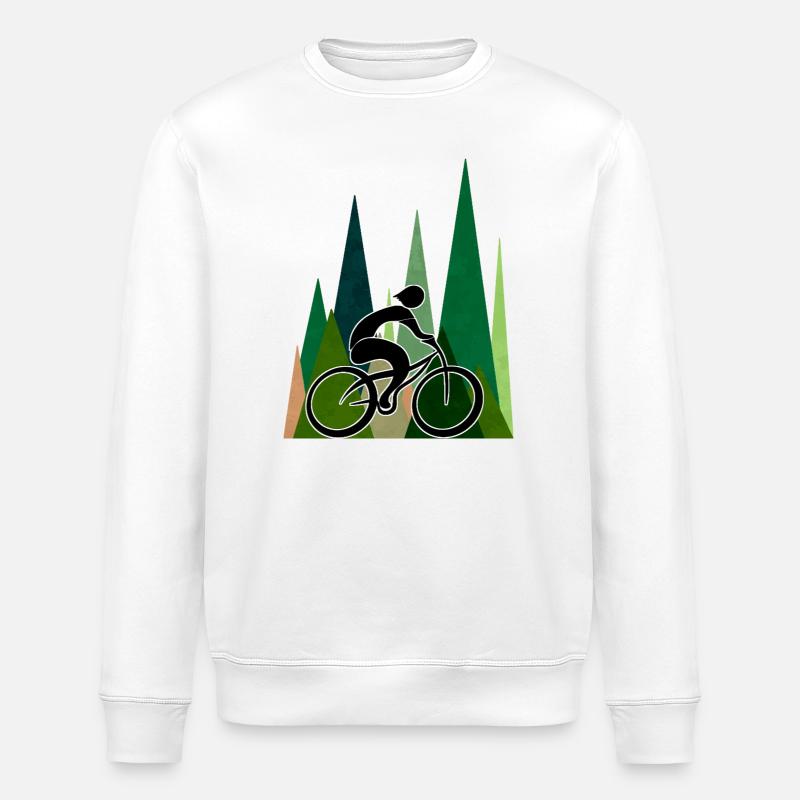 Radfahrer - Stanley/Stella Unisex Bio-Sweatshirt ROLLER - Weiß