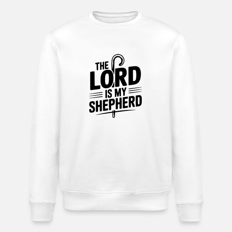 Le Seigneur est mon berger - Sweat bio ROLLER Stanley/Stella Unisexe - blanc