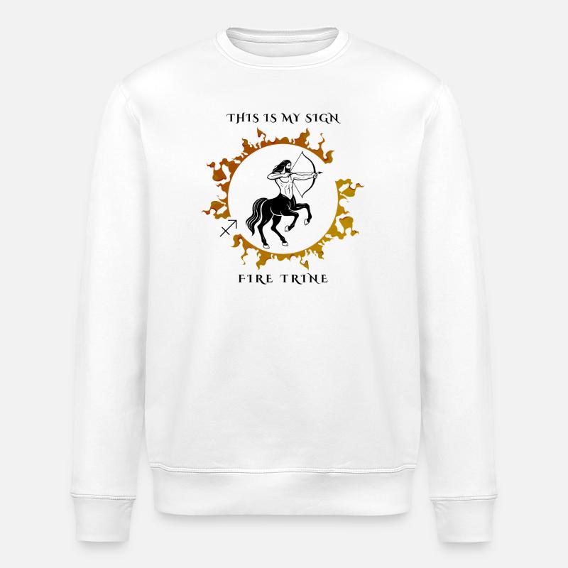 Mein Sternzeichen ist Schütze - Stanley/Stella Unisex Bio-Sweatshirt ROLLER - Weiß