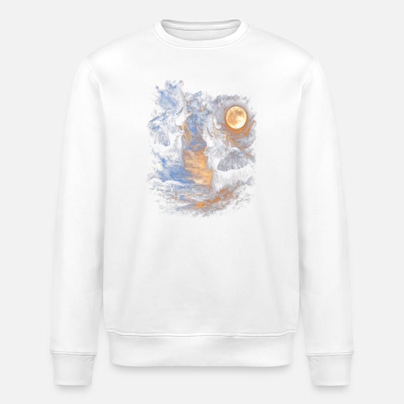 Elephant - Stanley/Stella ROLLER Unisex Organic Sweatshirt - white