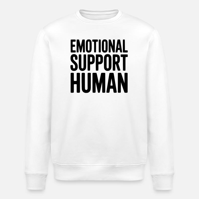 Emotionale Unterstützung Mensch - Stanley/Stella Unisex Bio-Sweatshirt ROLLER - Weiß