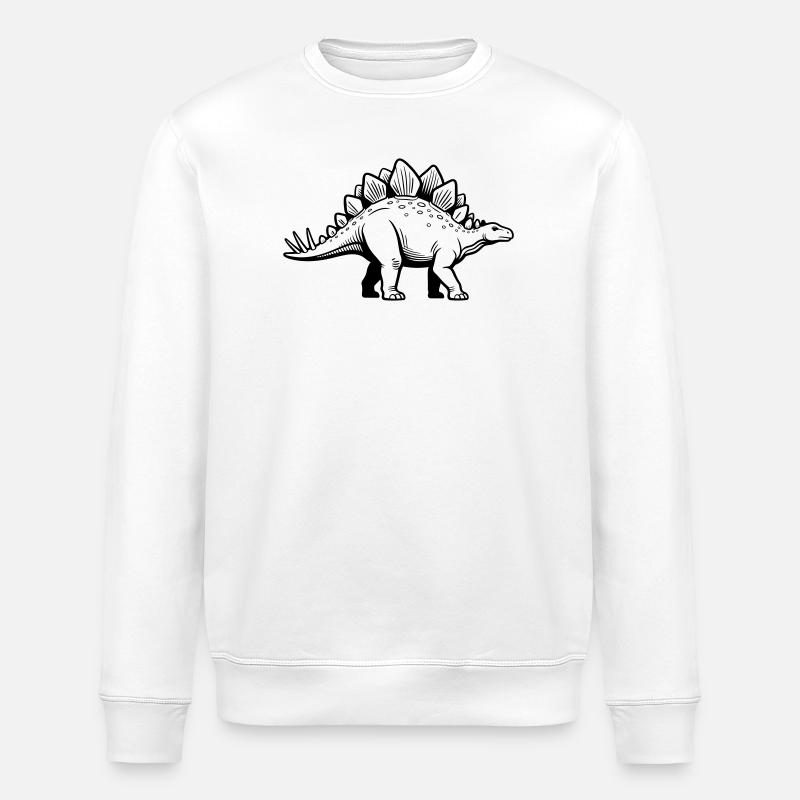 Stegosaurus - Stanley/Stella Unisex Bio-Sweatshirt ROLLER - Weiß