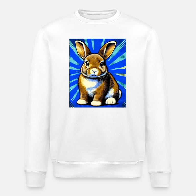 lapin - Sweat bio ROLLER Stanley/Stella Unisexe - blanc