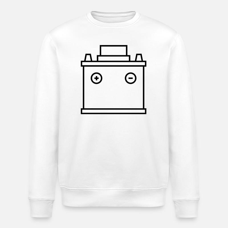 Autobatterie - Stanley/Stella Unisex Bio-Sweatshirt ROLLER - Weiß