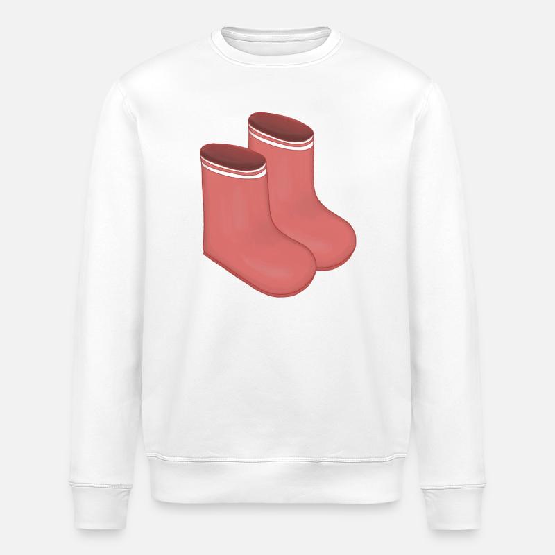 Red Retro Socks Duo - Sweat bio ROLLER Stanley/Stella Unisexe - blanc