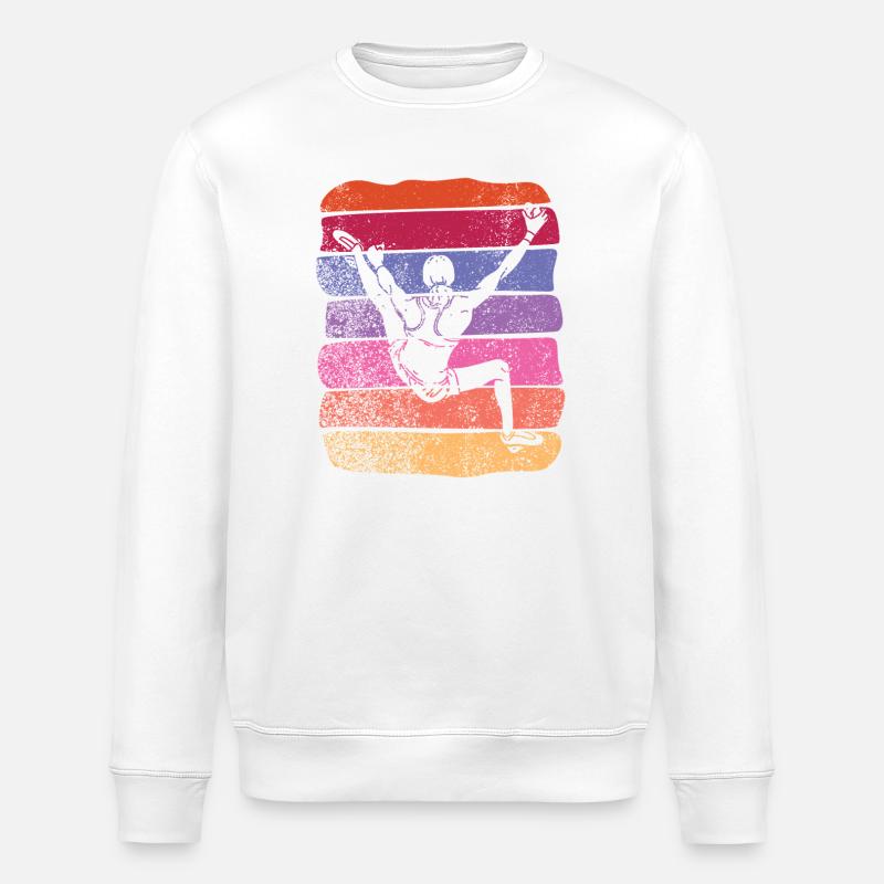 Bloc de bloc de Boulderer - Sweat bio ROLLER Stanley/Stella Unisexe - blanc