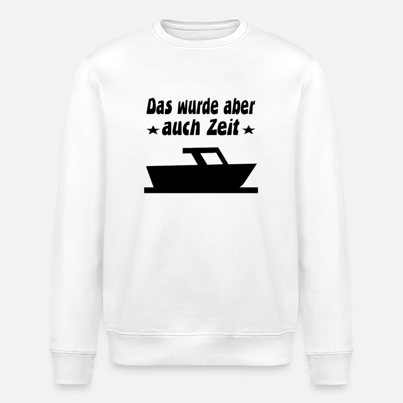 Motorboot - Stanley/Stella Unisex Bio-Sweatshirt ROLLER - Weiß