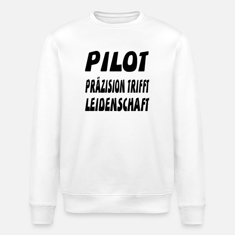 Pilot - Stanley/Stella Unisex Bio-Sweatshirt ROLLER - Weiß
