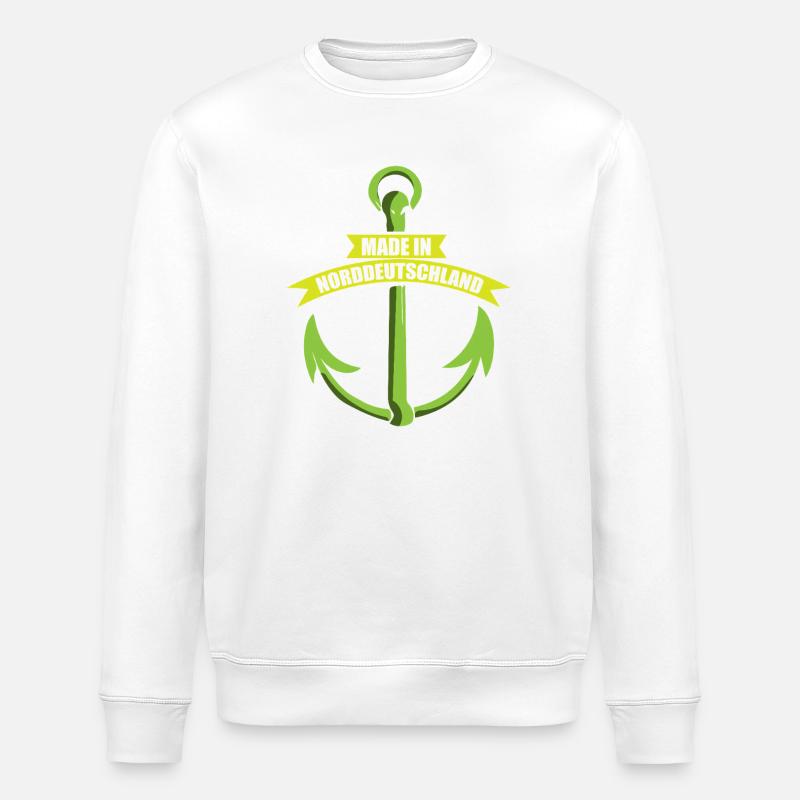 norddeutschland Norddeutsch spruch - Stanley/Stella Unisex Bio-Sweatshirt ROLLER - Weiß