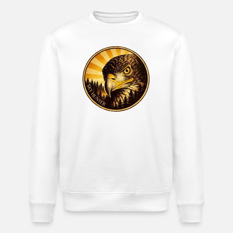 Adler Aigle CHASSEUR CIEL - Sweat bio ROLLER Stanley/Stella Unisexe - blanc